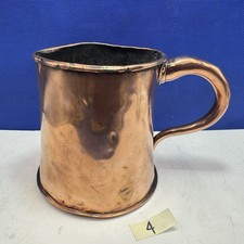Copper Water Jug Antique Well Worn patina Hole Display use only  (4)