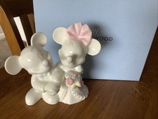 Wedgwood Cake Topper Mickey & Minnie Mouse Wedding In Box