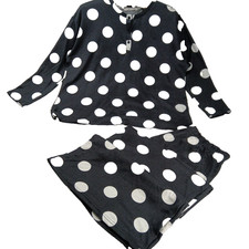 Tu Pyjamas Size 14 Navy Polka