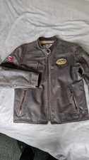 Joe Browns Men's brown/grey Leather Biker Jacket