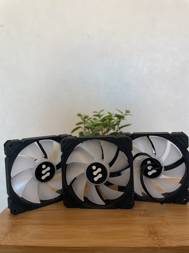 Black rgb fans pack - black,