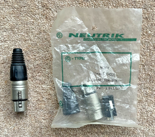 Two neutrik nc3fx pin - neutrik,