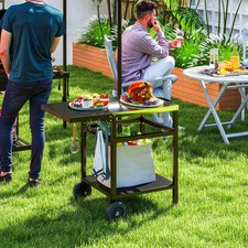 Bbq trolley with foldable - foldable, side