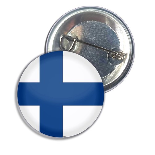 Finland flag button badge - button, pin