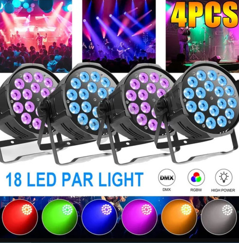 4pcs 270w rgb led par - 270w,