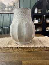 12" Pleated Ceramic Vase Sour