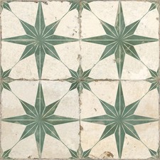 Tori Patterned Sage Green Star