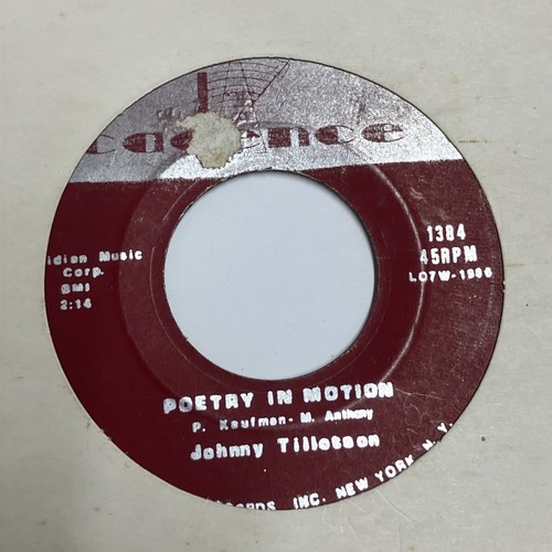 Johnny tillotson poetry in - johnny,