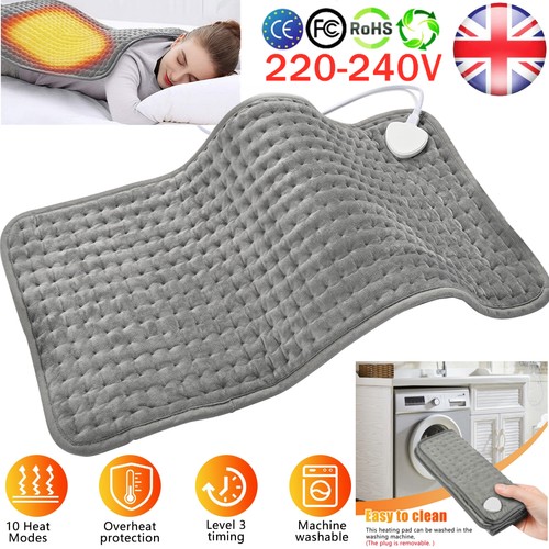 Grey electric heat pad - grey, heating