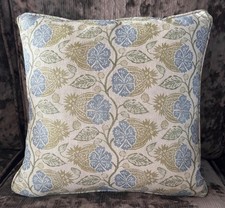 GP & J Baker 'Calcot in Green/Blue' 16x16 Inch Scatter Cushion