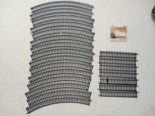 Hornby 2 Rail Track 22 Pieces R.605 and R.600 and Securing Plates