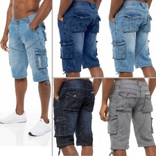 Kruze Mens Cargo Shorts Combat