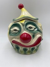 McCoy Sad Clown Cookie Jar Scary USA Scarce Vintage #255 Rare HTF