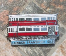 London Transport HR2 Electric Tram Enamel Pin Badge