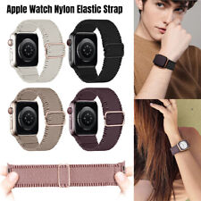 Adjustable Stretch Nylon Braided Watch Strap for Apple Iwatch8765432 38 40 42 49