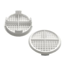 2 x White Round Vivarium 70mm