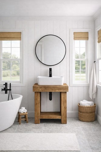 Solid wood wash stand - solid,