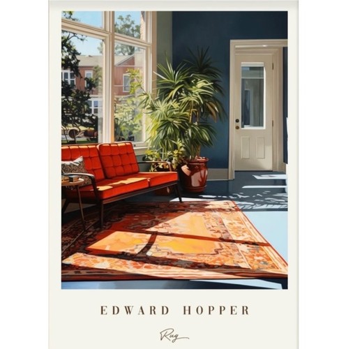 Large size edward hopper - size, rug