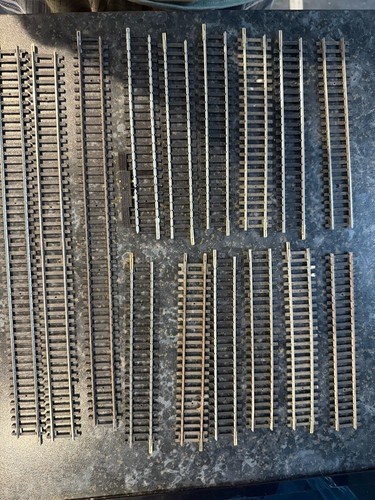 Hornby steel straight track - steel,