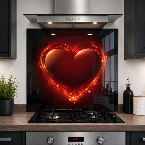 Printed glass kitchen - printed,