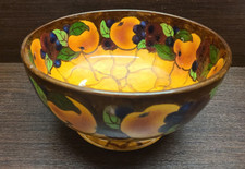Vintage Jacobean Ware Hand Painted Fruit Bowl 21cm