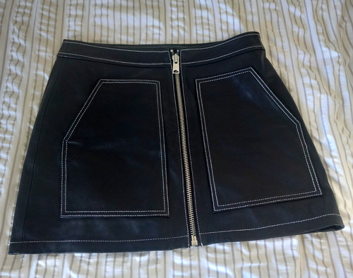 Allsaints black leather mini - leather,