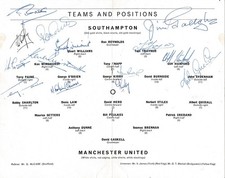 SIGNED PROGRAMME - Southampton