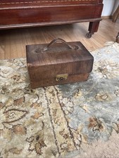 ANTIQUE SNAKE SKIN JEWELLERY DISPLAY BOX BEAUTIFUL PIECE.