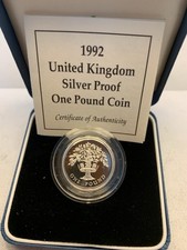 1992 Silver Proof £1 Coin