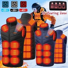 Electric Heated Vest Warm Gilet Winter USB Jacket Men Women Heating Coat Thermal