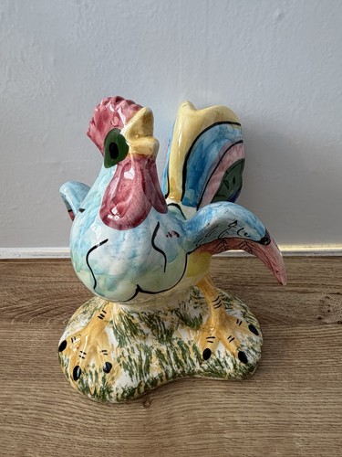 Large hand painted ceramic - painted,