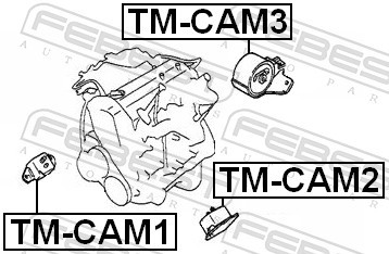 Fits febest cam3 engine bag - engine,