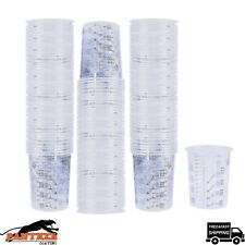 Paint Mixing Cups 600cc – Pack of 50 –  Measuring Pots Plastic – Disposable