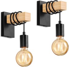 2 pack Lightess Wooden Wall