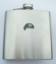 59 COMMANDO ROYAL ENGINEERS GREEN BERET HIP FLASK