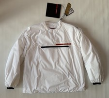 Authentic Prada Linea Rossa Anorak White Jacket M Medium £1,300 New Raf Simons