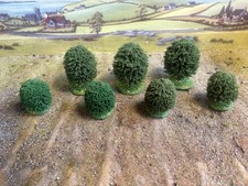 7 Model summer trees for 15mm  wargames