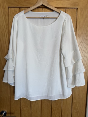 Calvin klein white tiered - white,