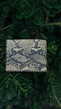 Snake skin leather wallet for - leather,