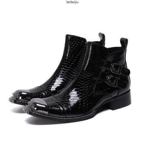 Men leather chelsea boots - men's,