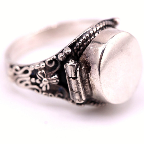 Unisex ring vintage - ring, silver