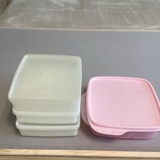 3 Vintage Tupperware Square