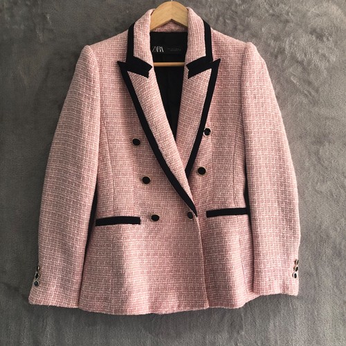Zara structured blazer pink - structured,