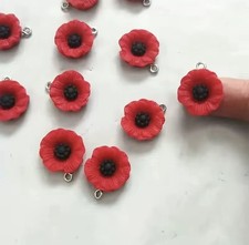 10 X Poppy Charms Jewellery