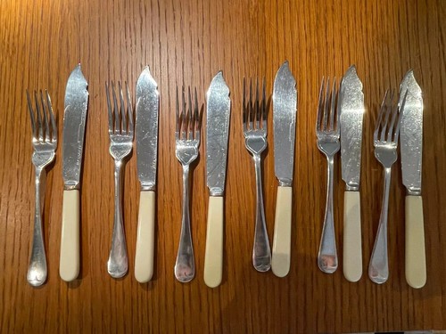 Vintage silver plated bone - vintage,