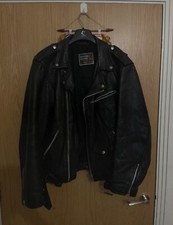 Vintage Genuine Leather Biker Jacket - Black, Classic Style 