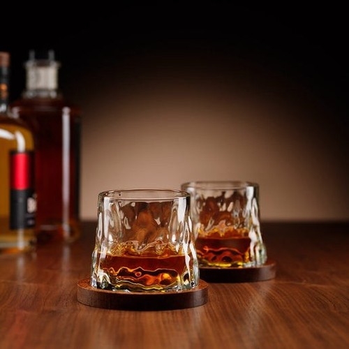 Rotating whisky glasses - whisky,