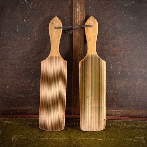 Vintage wooden butter - butter, paddles