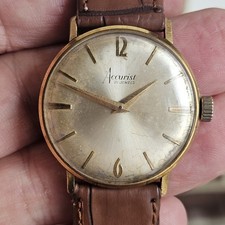 Accurist Swiss Made 17Jewels Mens Hand Wind Vintage Watch Working To Be Restored