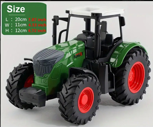 Large scale green tractor - large, 1:24